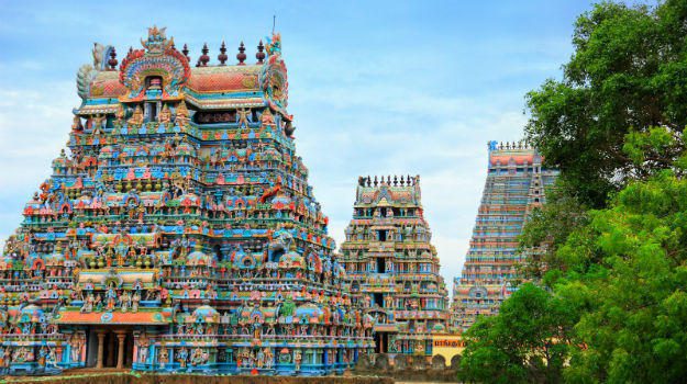 Rameswaram Kanyakumari Madurai Palani Trichy Tanjore Kumbakonam Trichy